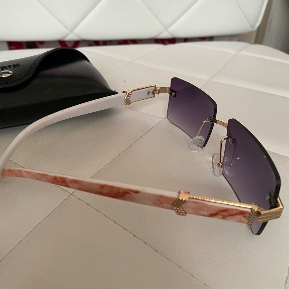 Rimless retro sunglasses shades - Picture 2 of 3